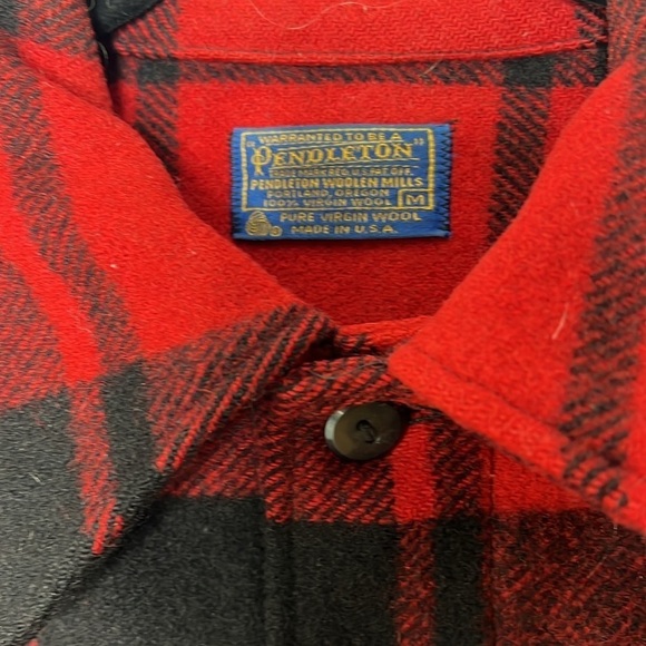 Pendleton Sz M Vintage Men’s 100% Pure Virgin Wool Shirt Jacket Made in USA - Picture 2 of 7